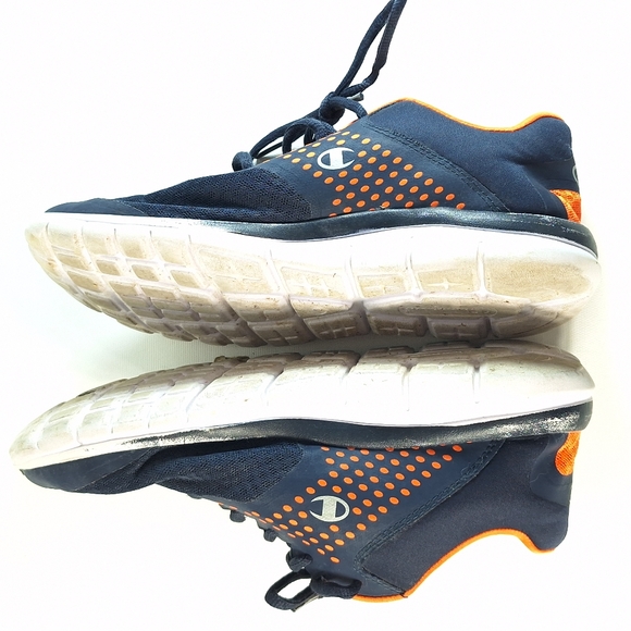 Champion Men's Navy Blue Orange Gusto Cross Trainer Shoes, 8 - Picture 7 of 12